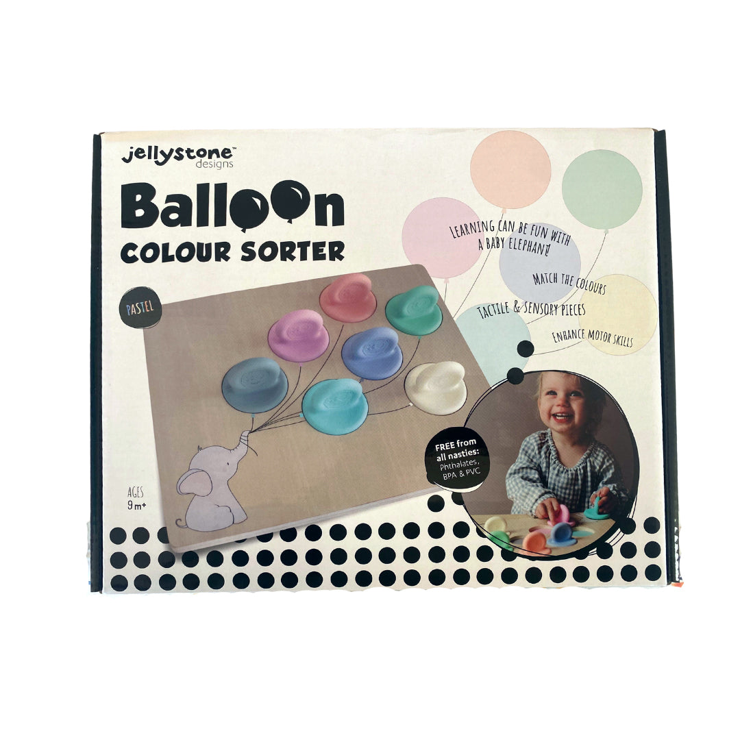 Kleursorteerder ballonen - pastel