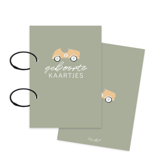 Bewaarbundel Geboortekaartjes "Auto"
