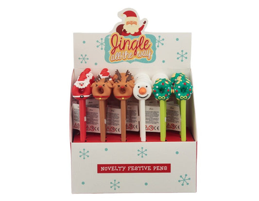 Fijnschrijver pen zwart - Kerstmis - donut