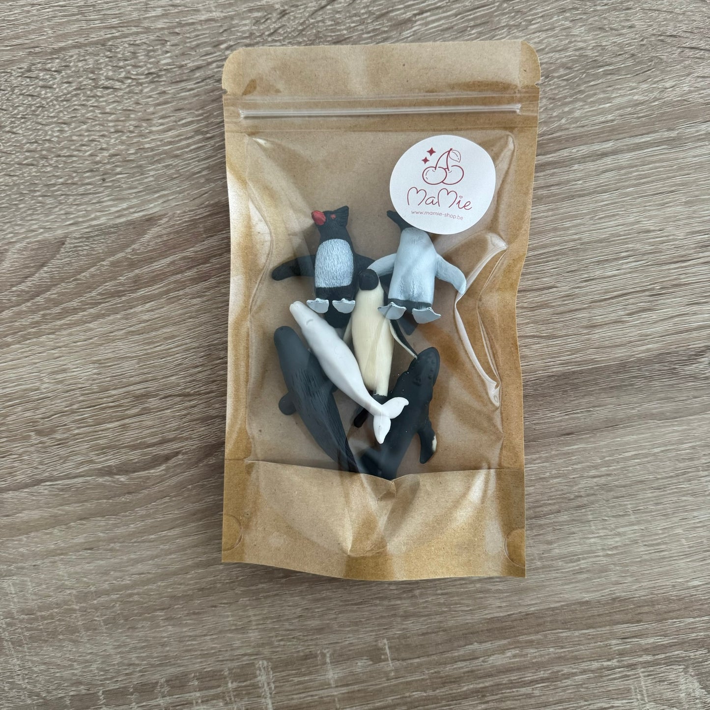 Safari LTD - 6 figuurtjes - Pinguïns + Walvissen A