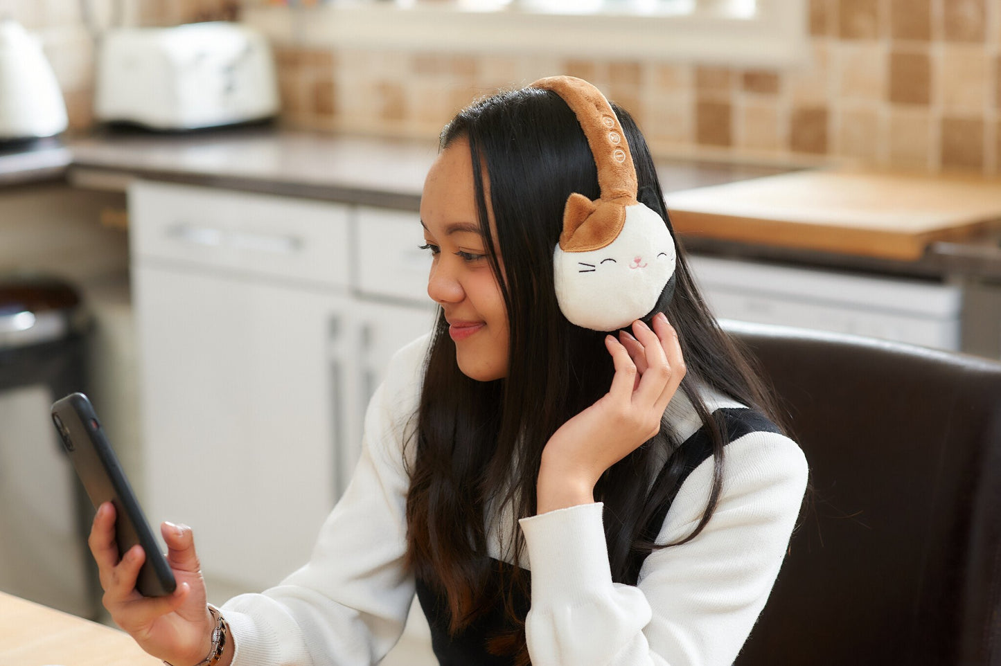 Squishmallows Bluetooth koptelefoon - Cam the cat