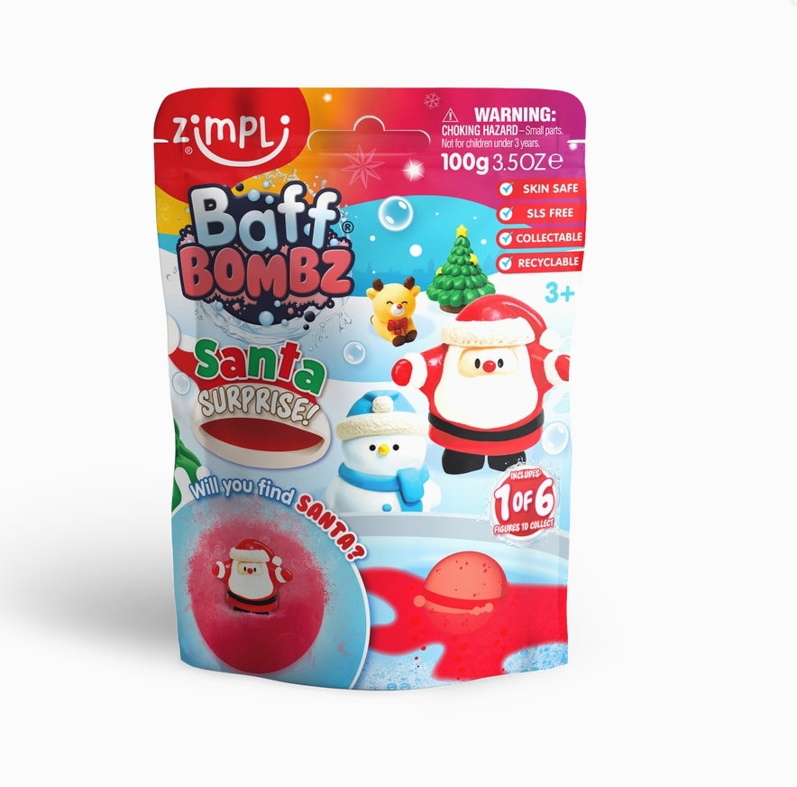 Badbruisbal met suprise - kerst