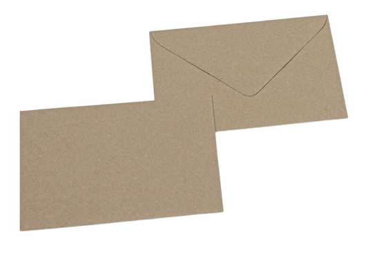 Gerecycleerde Kraft Envelop - C6 formaat