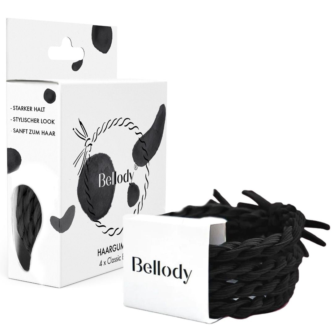 2 in 1 Haarelastiek en armband - zwart