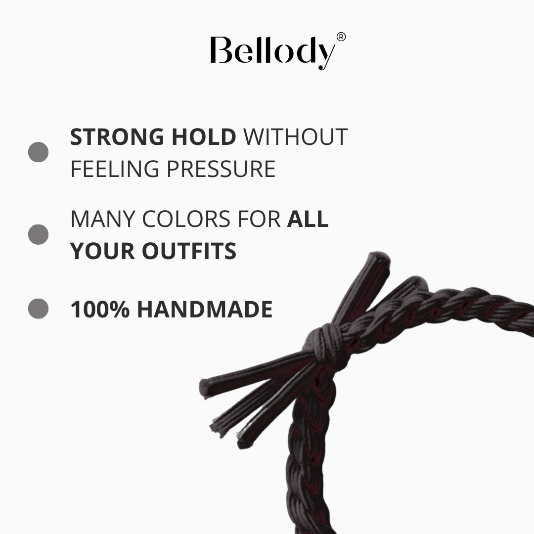 2 in 1 Haarelastiek en armband - zwart