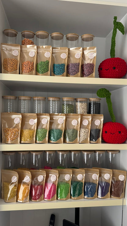 Tweedekans: Decoratieve voorraad potten set met bamboe deksels