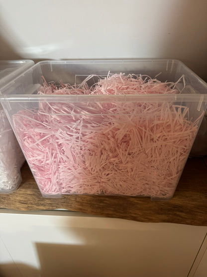 Tweedekans: rafia papiersnippers - roze