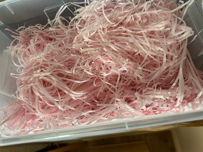 Tweedekans: rafia papiersnippers - roze