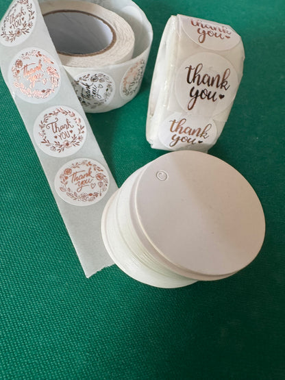 Tweedekans: Stickerrollen & kartonnen labeltjes