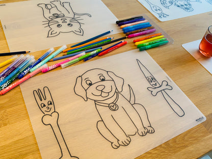 Herkleurbare placemat Smokey de hond