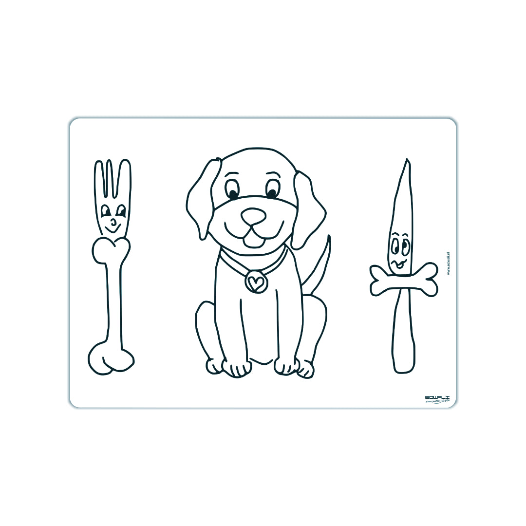 Herkleurbare placemat Smokey de hond