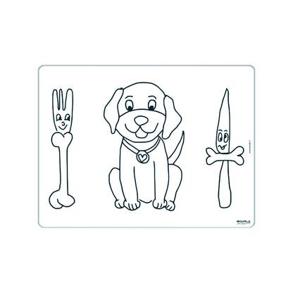 Herkleurbare placemat Smokey de hond