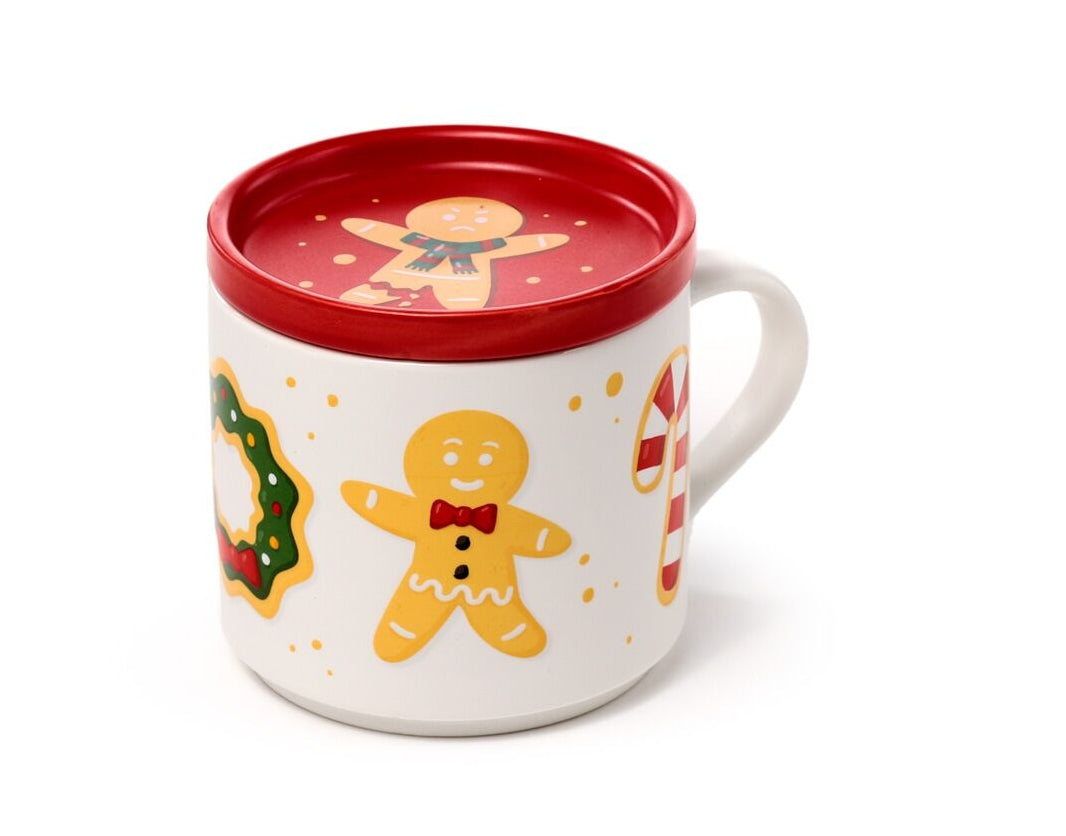 Porselein Mok & Onderzetter - Kerstmis -  Baker street