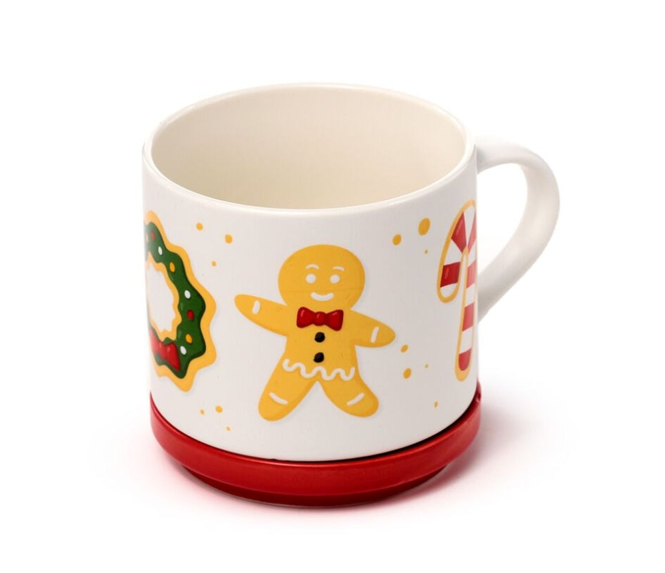 Porselein Mok & Onderzetter - Kerstmis -  Baker street