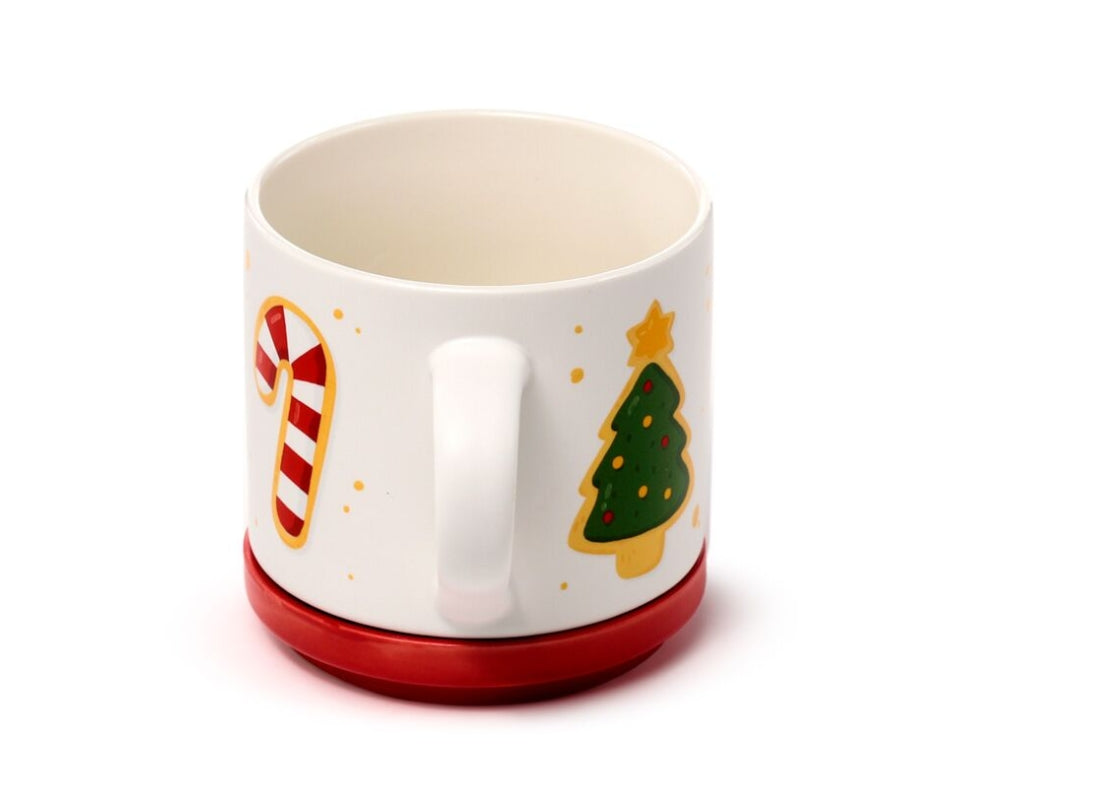 Porselein Mok & Onderzetter - Kerstmis -  Baker street