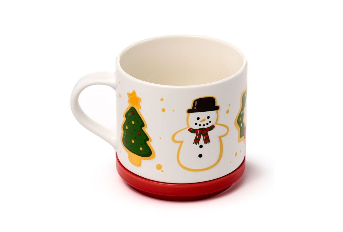 Porselein Mok & Onderzetter - Kerstmis -  Baker street