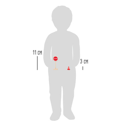 Houten verkeersborden - 25-delige set