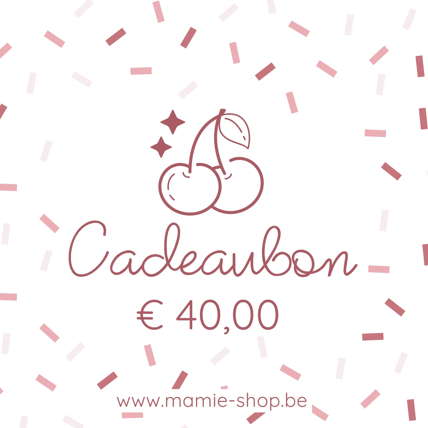 Online cadeaubon MaMie twv 40€