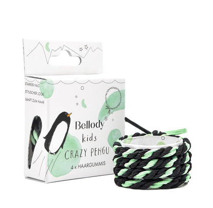 2 in 1 Haarelastiek en armband - zwart-groen - kinderversie