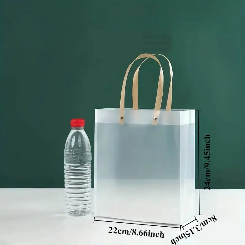 Tweedekans: 7 Doorzichtige plastic cadeauzakjes met handvatten